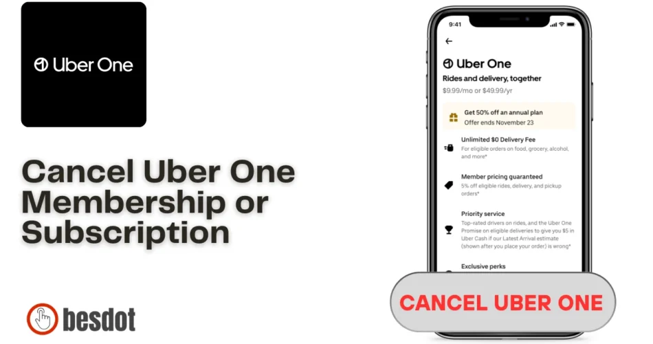 step by step guide to Cancel Uber One Membership or Subscription