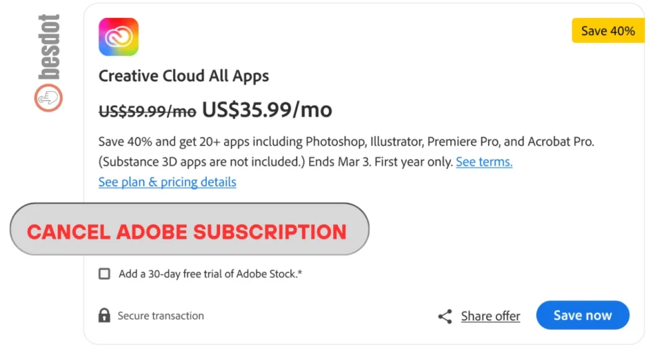 How to Cancel Adobe Subscription