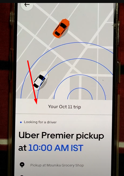 Pointing towards slider that you need to scroll up