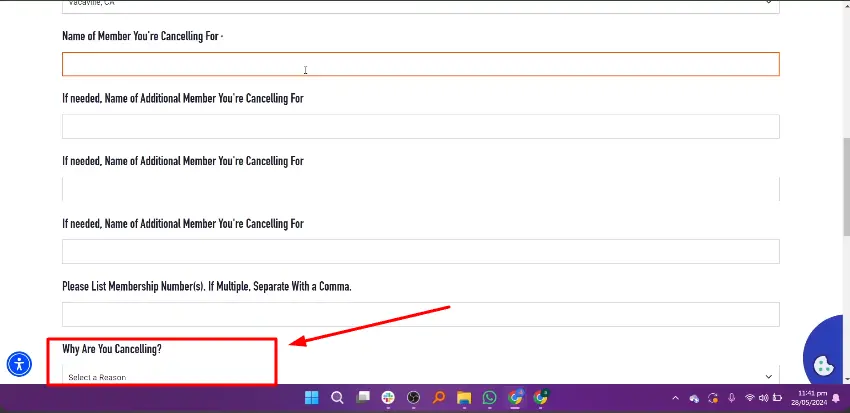 reason why you are cancelling the subscription
