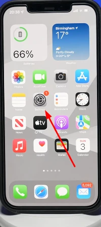 settings of iphone