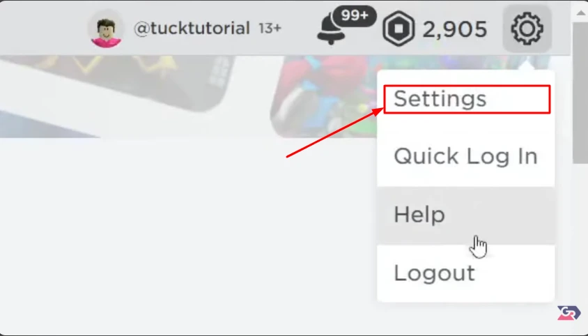settings of roblox id