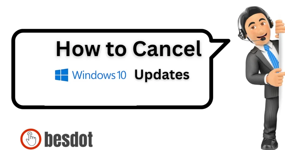 featured image of how to cancel windows 10 updates