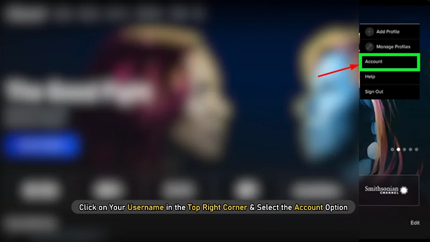 account button of paramount plus