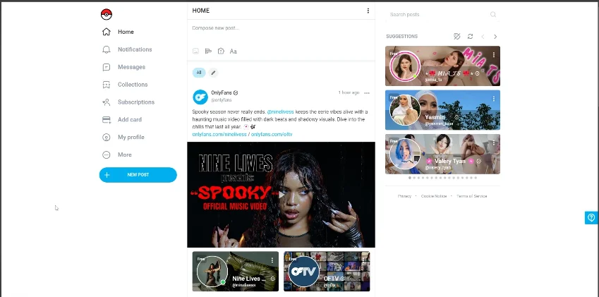 onlyfans app interface