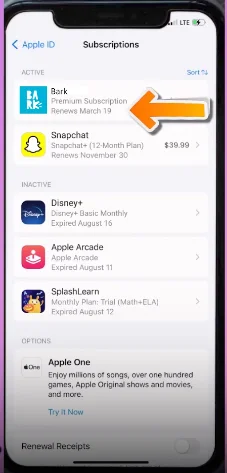 BarkBox subscription on iphone