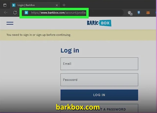 BarkBox login