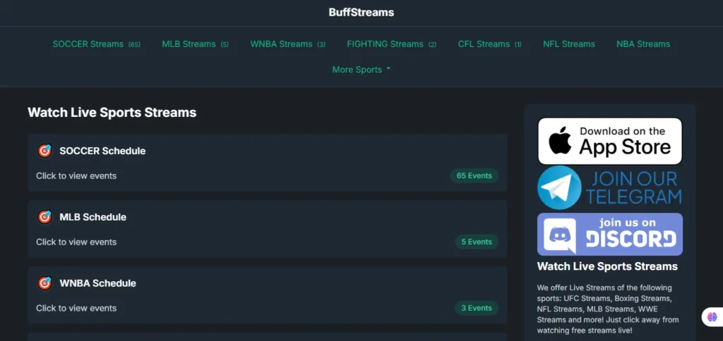 buffstreams official site