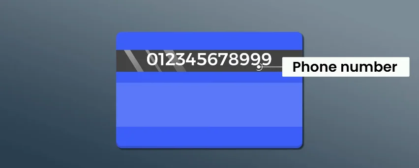 Credit One Card back number