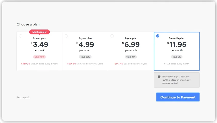 subscription plan of nordvpn