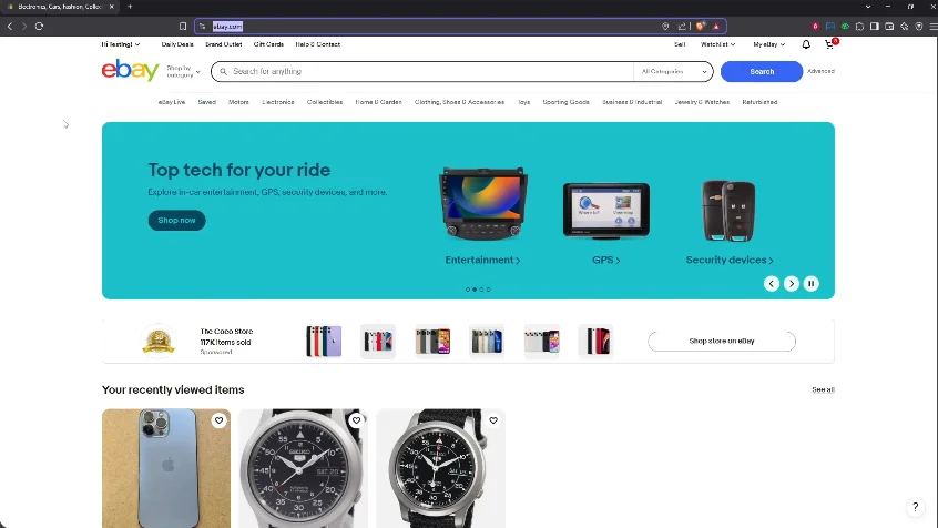 eBay official site