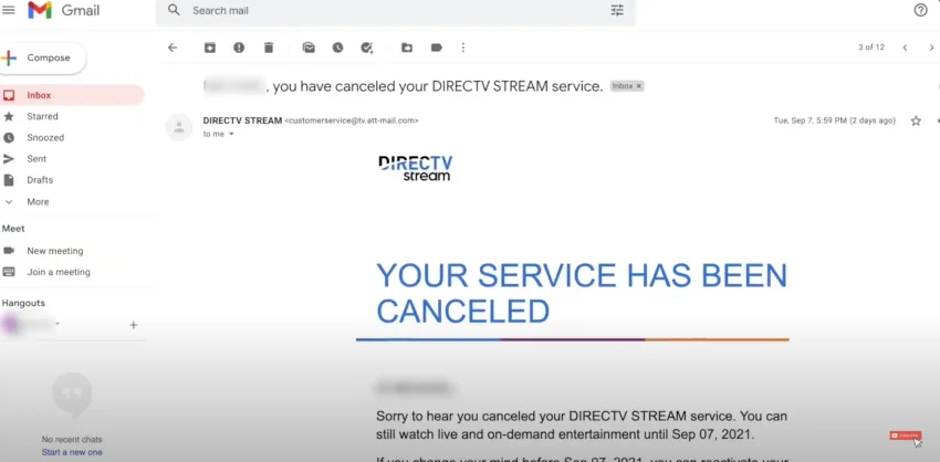 email verification after cancellation