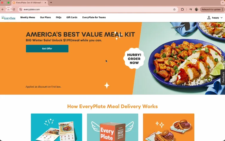 EveryPlate official site