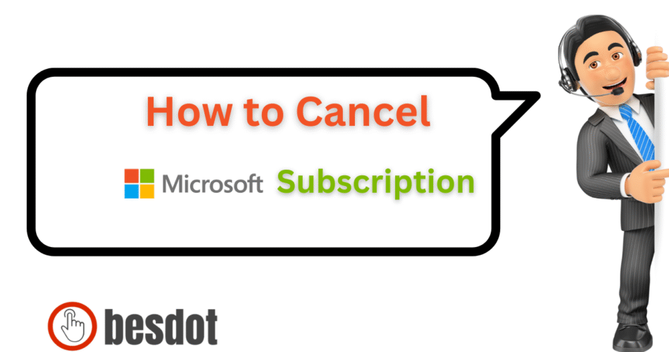 how to cancel microsoft subscription