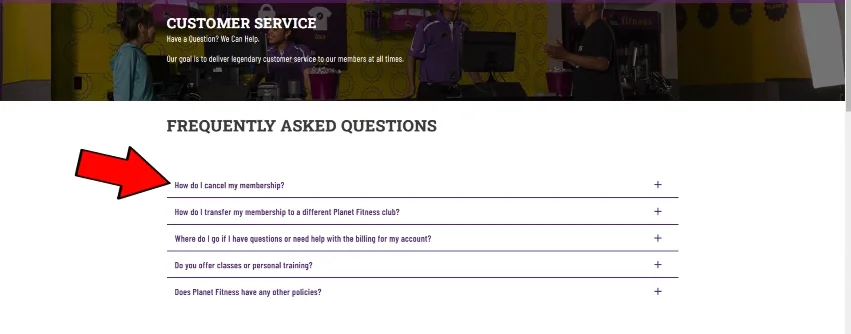 select how i cancel planet fitness