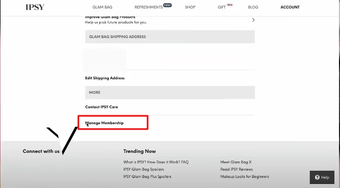manage membership Ipsy