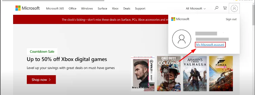 my microsoft account