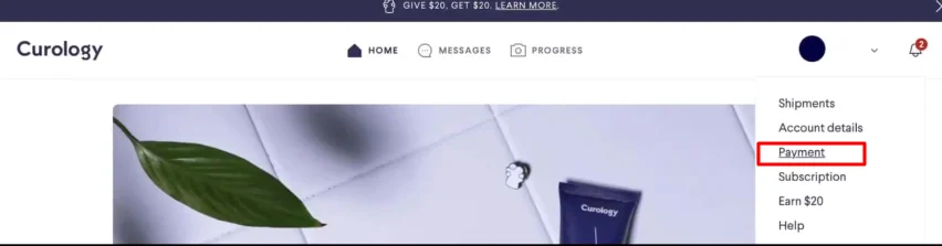 payment option of curology