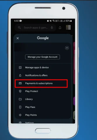 payment and subscription on google play store