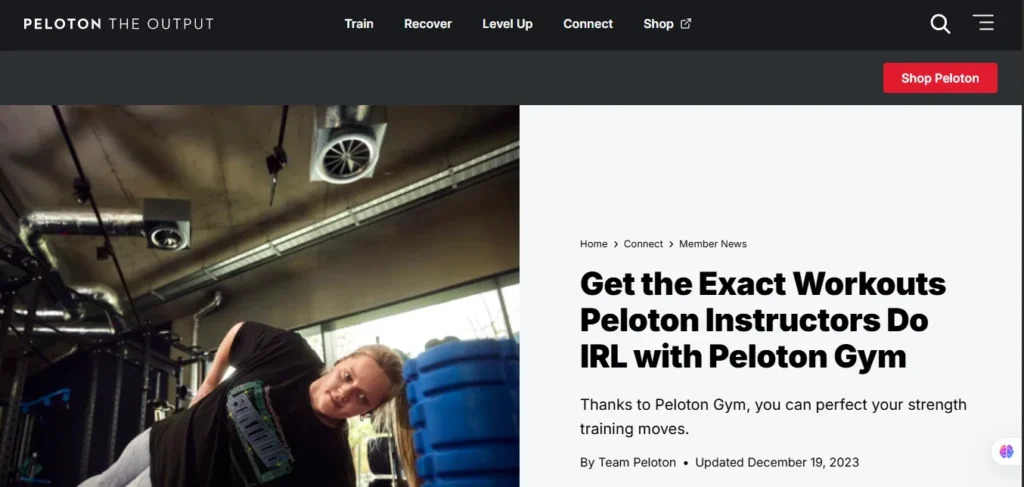 peloton official website