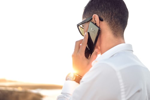 a person calling