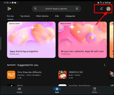 google play store profile
