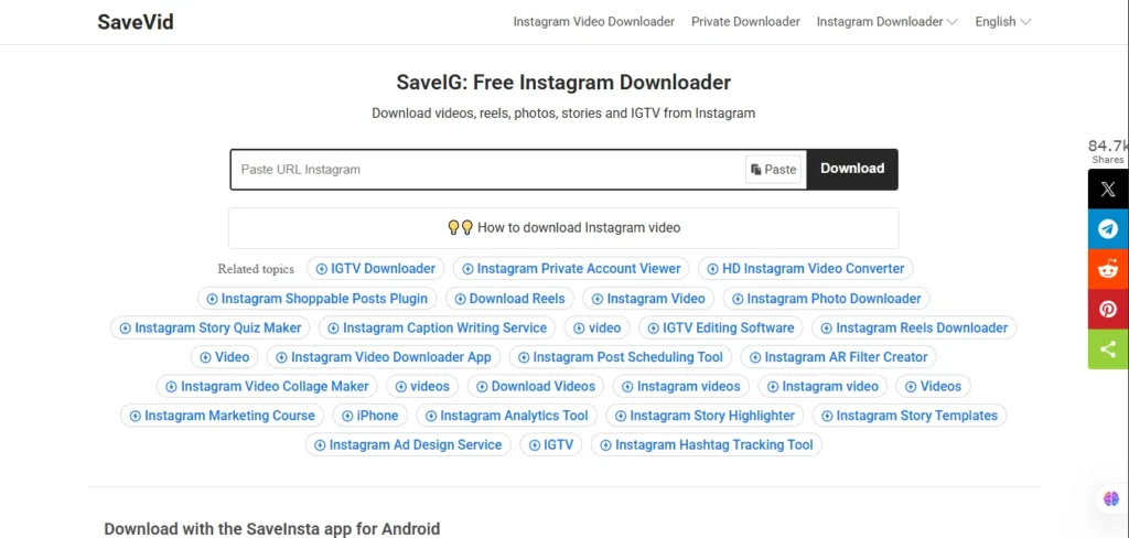 SaveIG.app official site