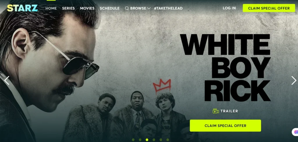 starz website