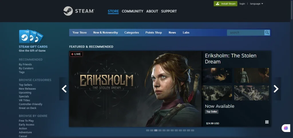 steam official site