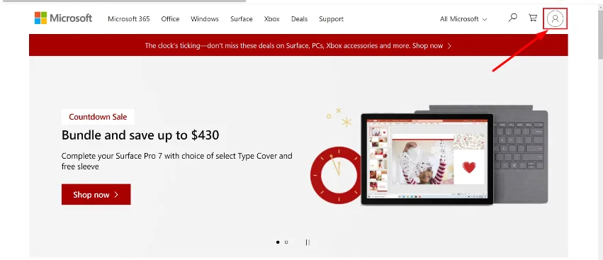 login microsoft account