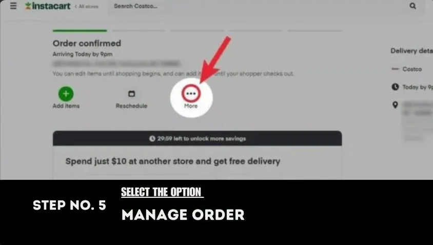 manage instacart order