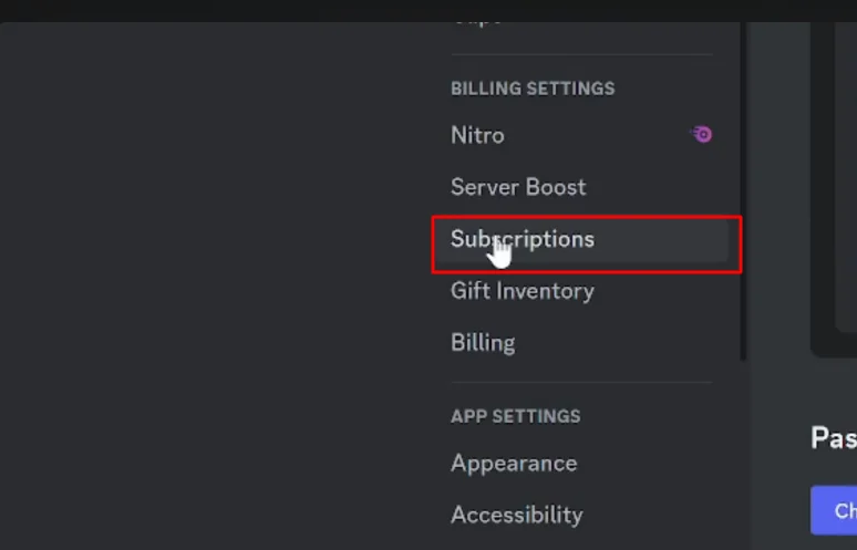 subscription button discord nitro