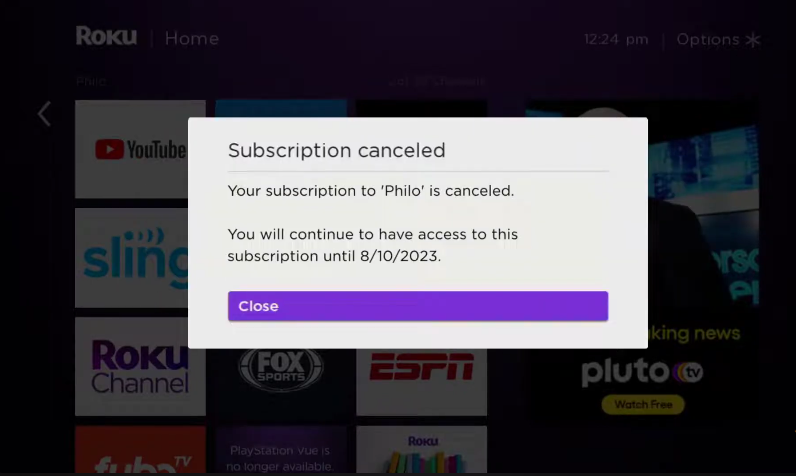 subscription cancelled 