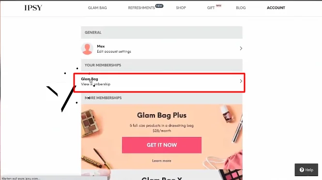 Ipsy view membership