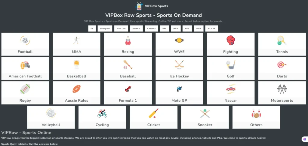 Viprow official site 