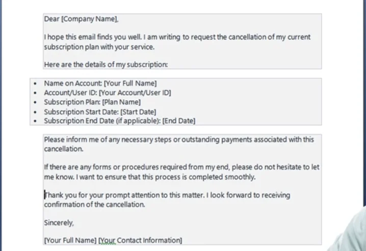 Urban Air written cancellation form