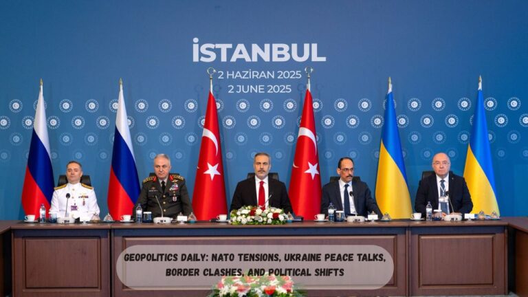 Geopolitics Daily: NATO Tensions, Ukraine Peace Talks, Border Clashes, and Political Shifts